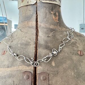 Handmade silver necklace